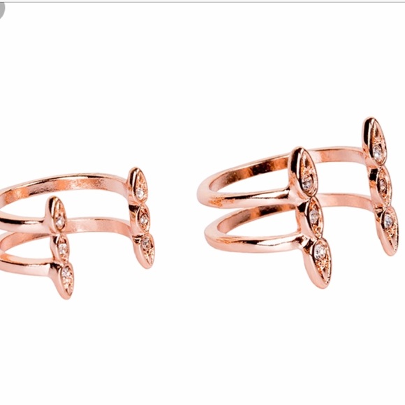 LUV AJ OPEN ROSE GOLD RING SET - Picture 8 of 9